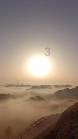 在天台山赏灯火繁花